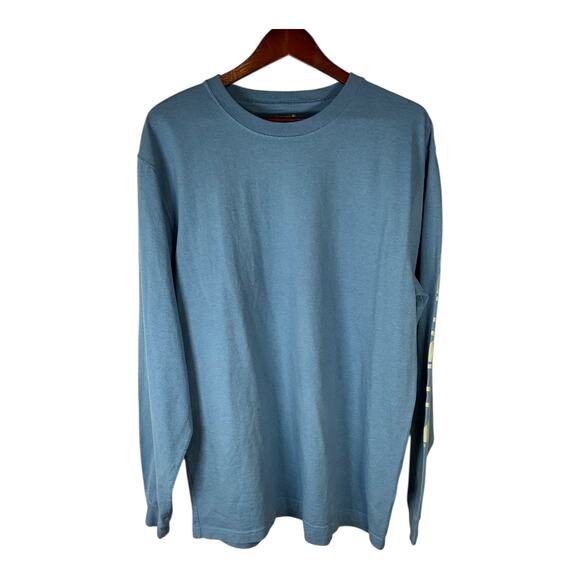 Carhartt L Tall Loose Fit Long Sleeve Shirt Light Blue Cotton Blend NWT - Picture 9 of 9